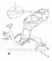 CADRE pour Suzuki BURGMAN 125 2000