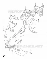 PROTEGE JAMBES (MODELE X/Y) pour Suzuki BURGMAN 125 2000