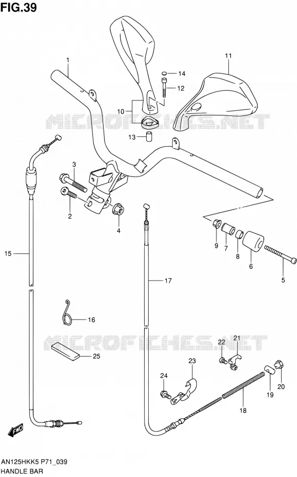 GUIDON Suzuki SCOOTER 125 BURGMAN 2005  AN125HKK5