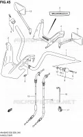 GUIDON (MODELE K3) pour Suzuki BURGMAN 400 2003