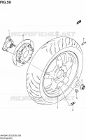 ROUE ARRIERE pour Suzuki BURGMAN 400 2003
