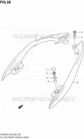 SUPPORT DOSSERET (SIDE)(MODELE K3) pour Suzuki BURGMAN 400 2003