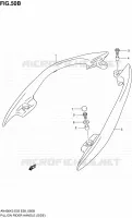 SUPPORT DOSSERET (SIDE)(MODELE K5/K6) pour Suzuki BURGMAN 400 2003