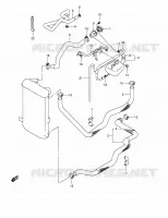 DURITE DE RADIATEUR pour Suzuki BURGMAN 400 2004