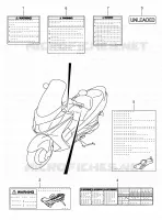 ETIQUETTE pour Suzuki BURGMAN 400 2004