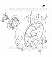 ROUE ARRIERE pour Suzuki BURGMAN 400 2004