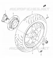 ROUE ARRIERE pour Suzuki BURGMAN 400 2004