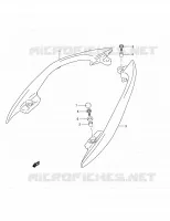 SUPPORT DOSSERET (SIDE)(MODELE K4) pour Suzuki BURGMAN 400 2004