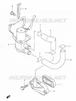 SYSTEME RECYCLAGE GAZ ECHAPPEMENT pour Suzuki BURGMAN 400 2004