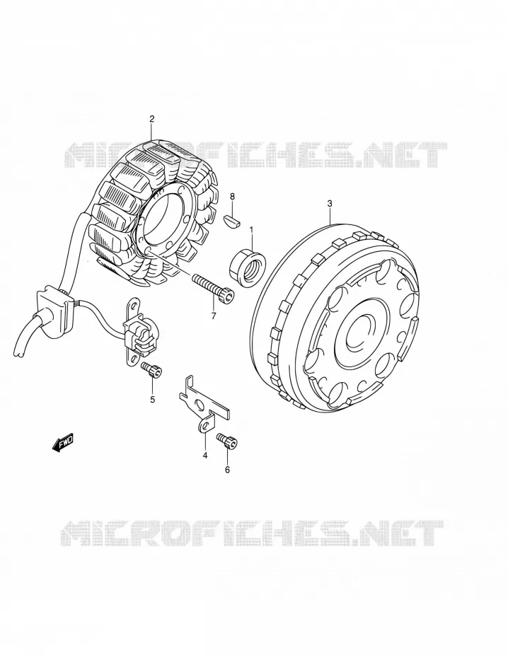 ALLUMAGE ROTOR - STATOR Suzuki SCOOTER 400 BURGMAN 2005  AN400 K5 (E02,E19,P37,E54)