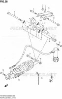 BIELLETTE D'AMORTISSEUR pour Suzuki BURGMAN 400 2005
