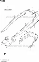 CARENAGES ARRIERE  (MODELE K3) pour Suzuki BURGMAN 400 2005