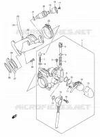 CORPS DE PAPILLON pour Suzuki BURGMAN 400 2006
