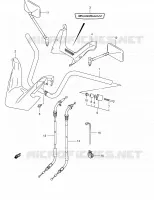 GUIDON (MODELE K4,AN400K5/K6) pour Suzuki BURGMAN 400 2006