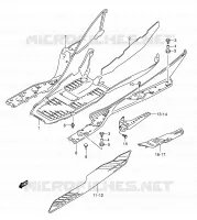 MARCHE PIEDS pour Suzuki BURGMAN 400 2006