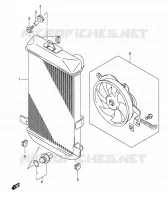 RADIATEUR pour Suzuki BURGMAN 400 2006