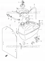 RESERVOIR D'ESSENCE pour Suzuki BURGMAN 400 2006