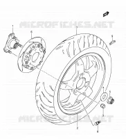 ROUE ARRIERE pour Suzuki BURGMAN 400 2006