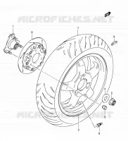 ROUE ARRIERE pour Suzuki BURGMAN 400 2006
