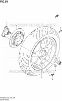 ROUE ARRIERE pour Suzuki BURGMAN 400 2006