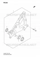 BRAS OSCILLANT ARRIERE pour Suzuki BURGMAN 400 2008