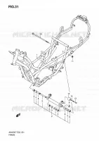 CADRE (MODEL K7/K8/K9) pour Suzuki BURGMAN 400 2008