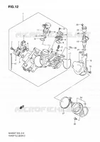 CORPS DE PAPILLON pour Suzuki BURGMAN 400 2008