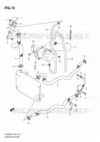 DURITE DE RADIATEUR pour Suzuki BURGMAN 400 2008