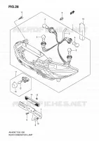 ENSEMBLE FEU ARRIERE pour Suzuki BURGMAN 400 2008