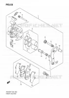ETRIER DE FREIN AVANT pour Suzuki BURGMAN 400 2008