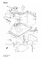 RESERVOIR D'ESSENCE pour Suzuki BURGMAN 400 2008