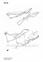 CARENAGES INFERIEUR (MODEL K7/K8) pour Suzuki BURGMAN 400 2008