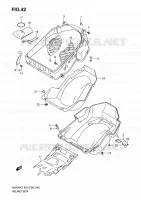 COFFRE pour Suzuki BURGMAN 400 2008