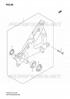 BRAS OSCILLANT ARRIERE pour Suzuki BURGMAN 400 2009