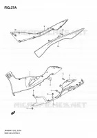 CARENAGES INFERIEUR (MODEL K9) pour Suzuki BURGMAN 400 2009