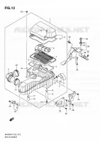 FILTRE A AIR (MODEL K7/K8/K9) pour Suzuki BURGMAN 400 2009
