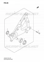 BRAS OSCILLANT ARRIERE pour Suzuki BURGMAN 400 2009