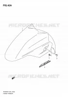 GARDE BOUE AVANT (MODEL K9) pour Suzuki BURGMAN 400 2009