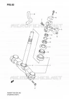 COLONNE DE DIRECTION pour Suzuki BURGMAN 400 2009