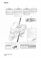 ETIQUETTE pour Suzuki BURGMAN 400 2009