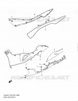 CARENAGES INFERIEUR (MODEL L0) pour Suzuki BURGMAN 400 2010