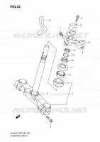 COLONNE DE DIRECTION pour Suzuki BURGMAN 400 2010