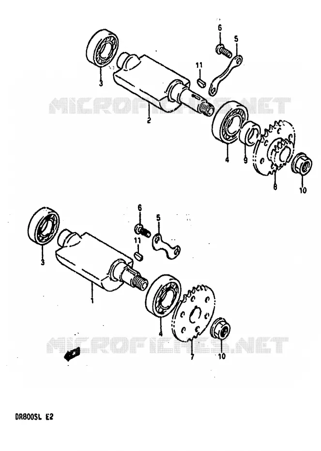 BALANCIER Suzuki MOTO 800 DR 1990  DR800SUL(L)