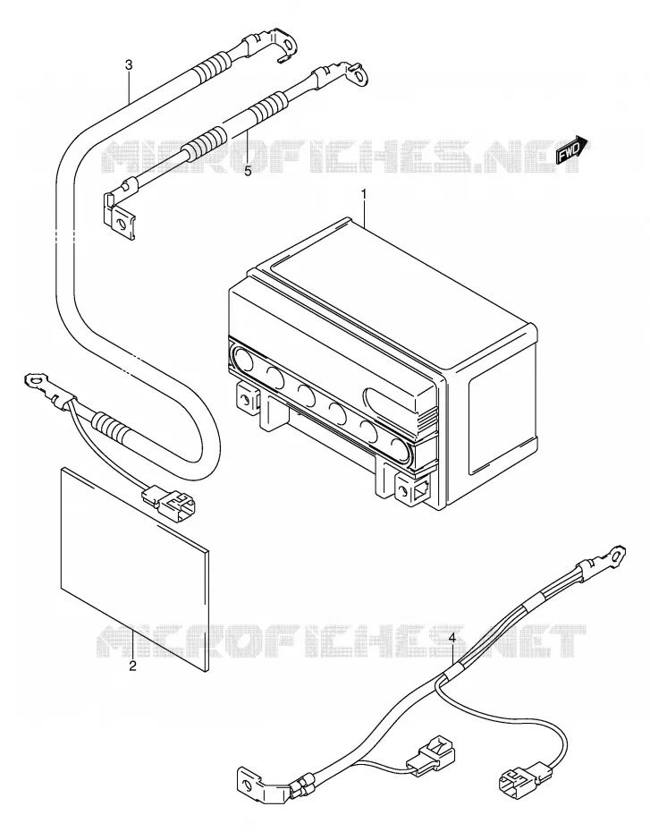 BATTERIE (MODELE K1/K2) Suzuki SCOOTER 400 BURGMAN 2000  AN400Y(E2)