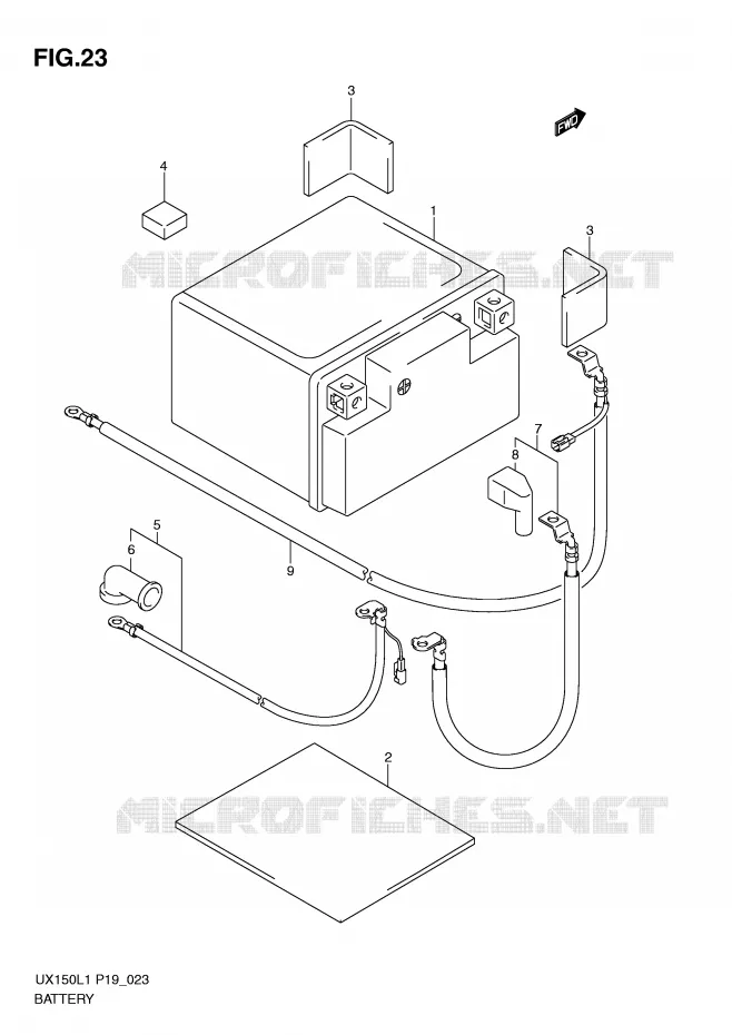 BATTERIE Suzuki SCOOTER 150 SIXTEEN 2011  UX150L1(P19)