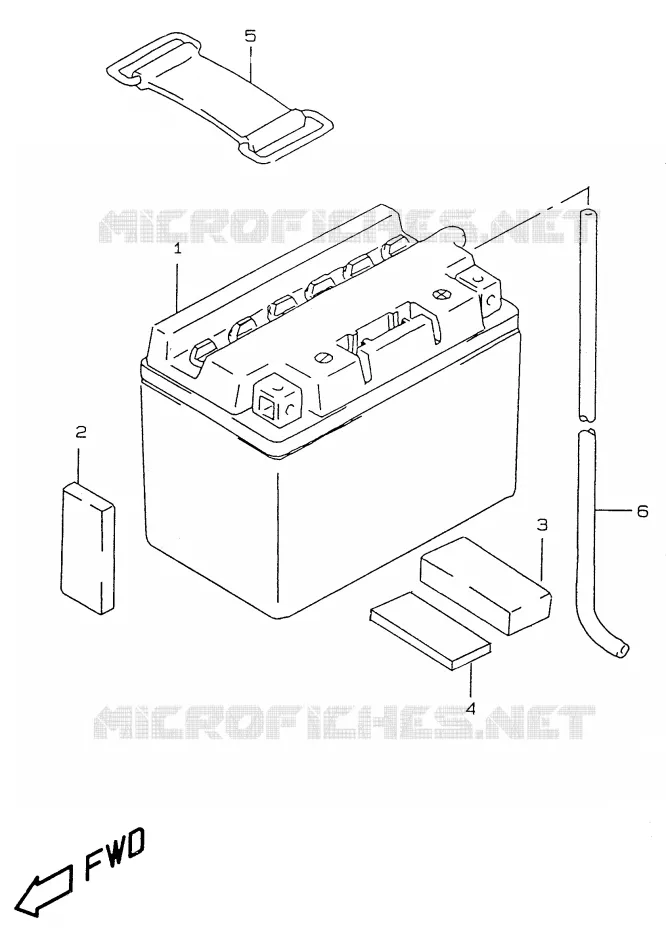 BATTERIE Suzuki SCOOTER 50 ZILLION 2000  UX50WY