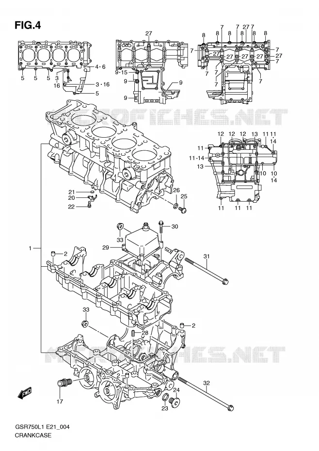 CARTER Suzuki MOTO 750 GSR 2012  GSR750L1(E21)