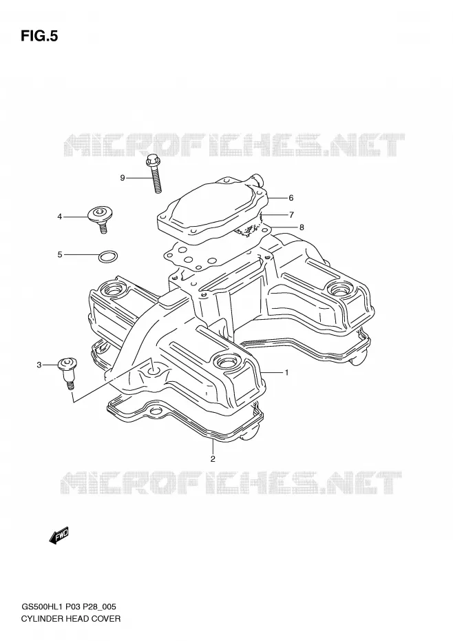 COUVERCLE DE CULASSE Suzuki MOTO 500 GS-F 2011  GS500FHL1(P3)