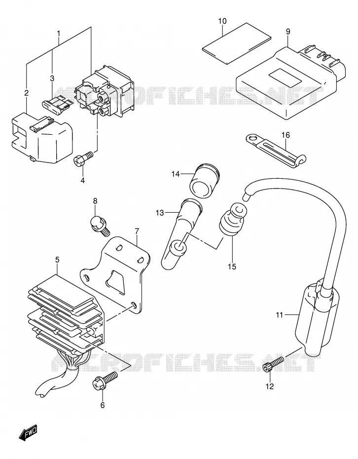 PARTIE ELECTRIQUE (MODELE K1/K2) Suzuki SCOOTER 400 BURGMAN 2000  AN400Y(E2)