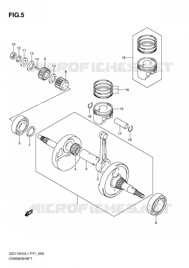 VILEBREQUIN Suzuki MOTO 110 GD 2011  GD110HUL1(P71)